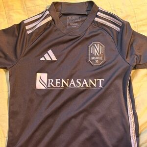 Adidas Youth Black Nashville SC away Jersey